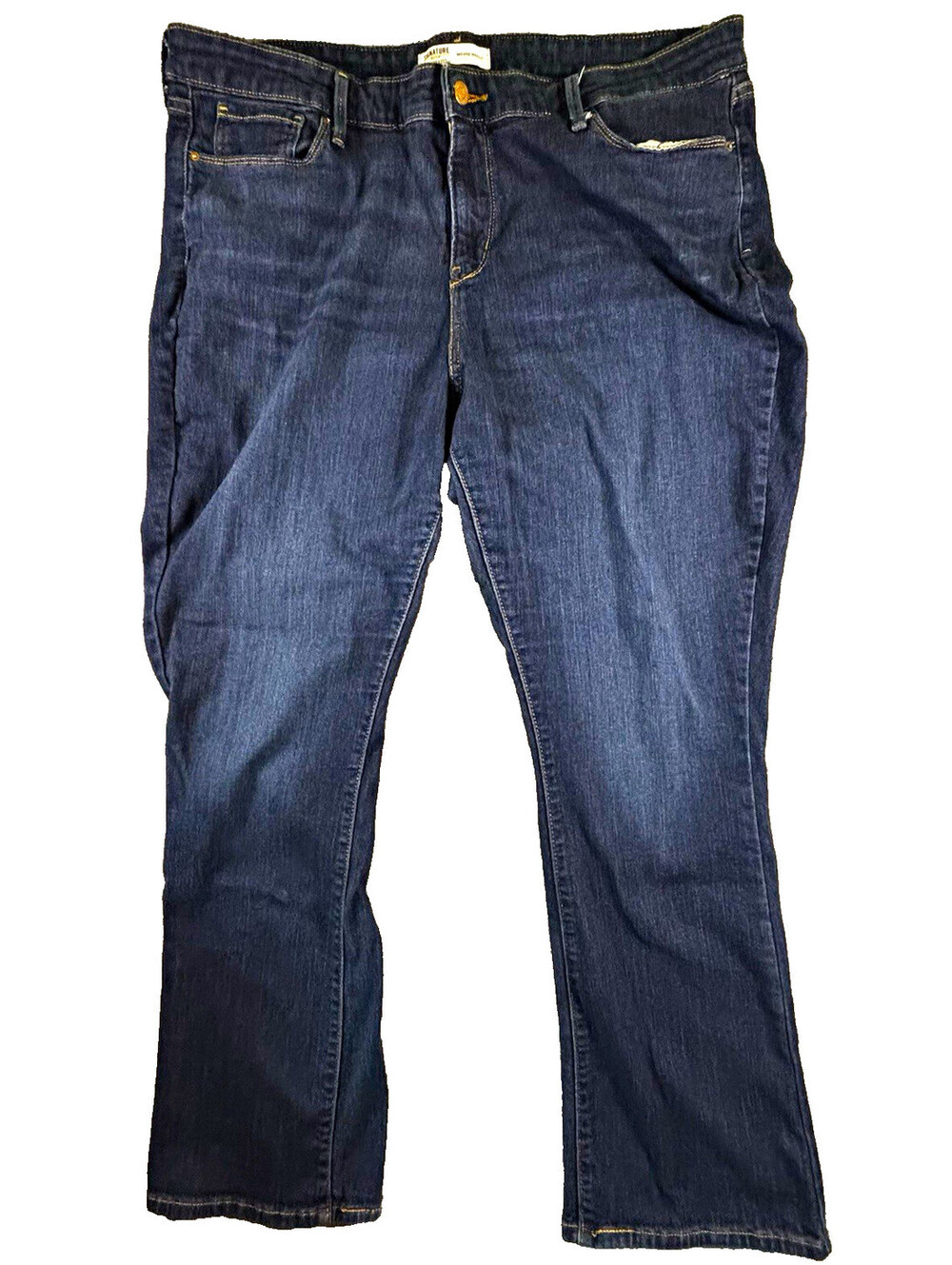 Levi Strauss Signature Gold Mid-Rise Mens Bootcut Jeans Blue Dark Wash 35/32